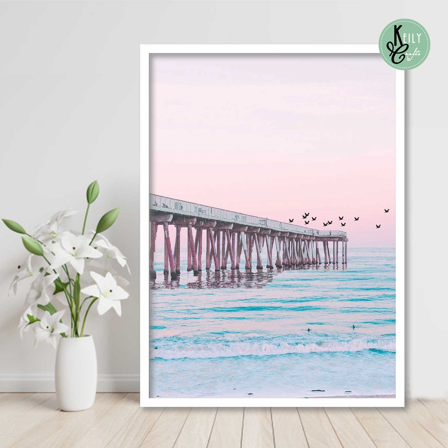 Pastel Beach Art