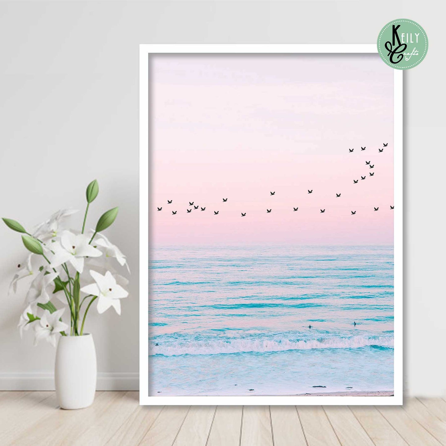 Pastel Beach Art