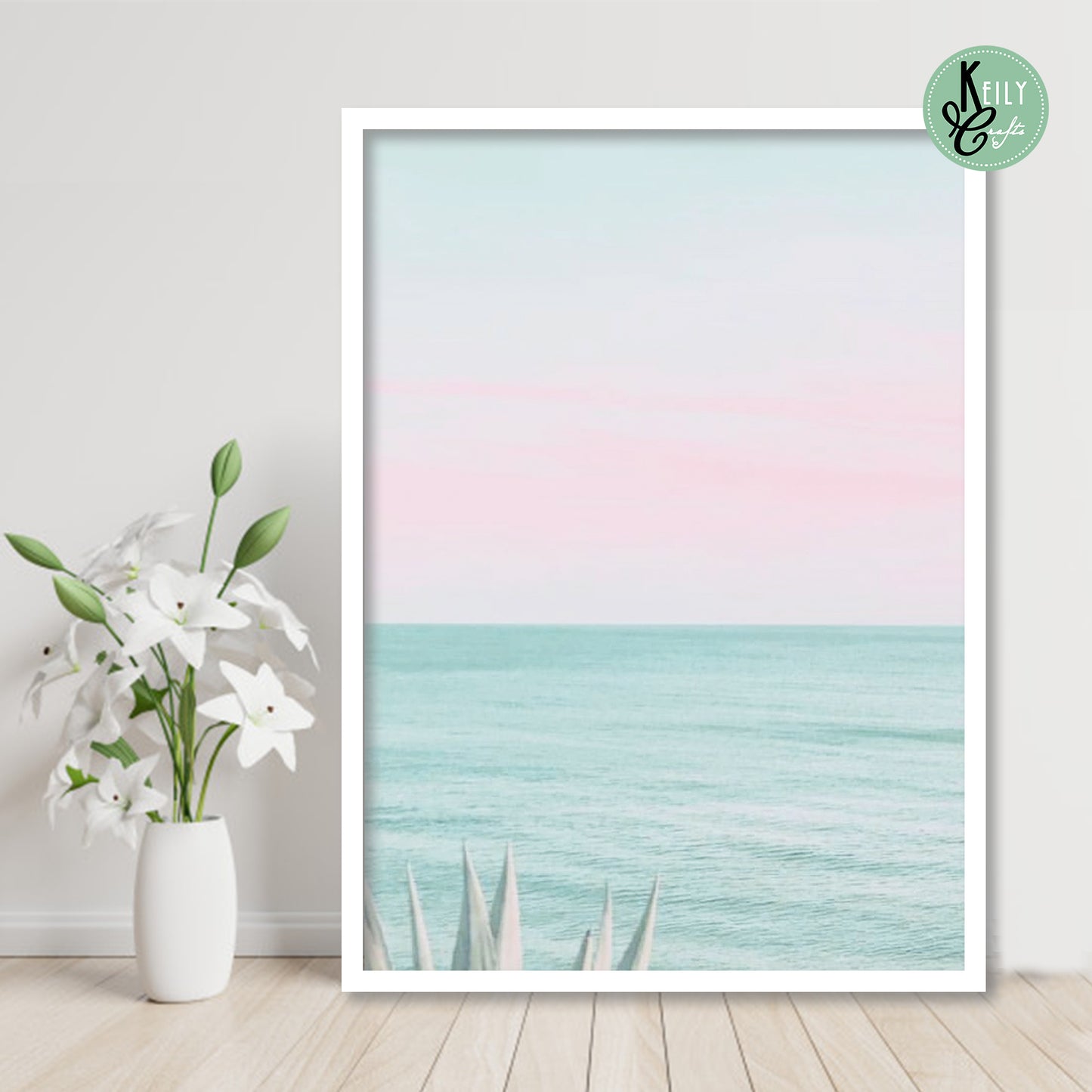 Pastel Beach Nature Wall Art