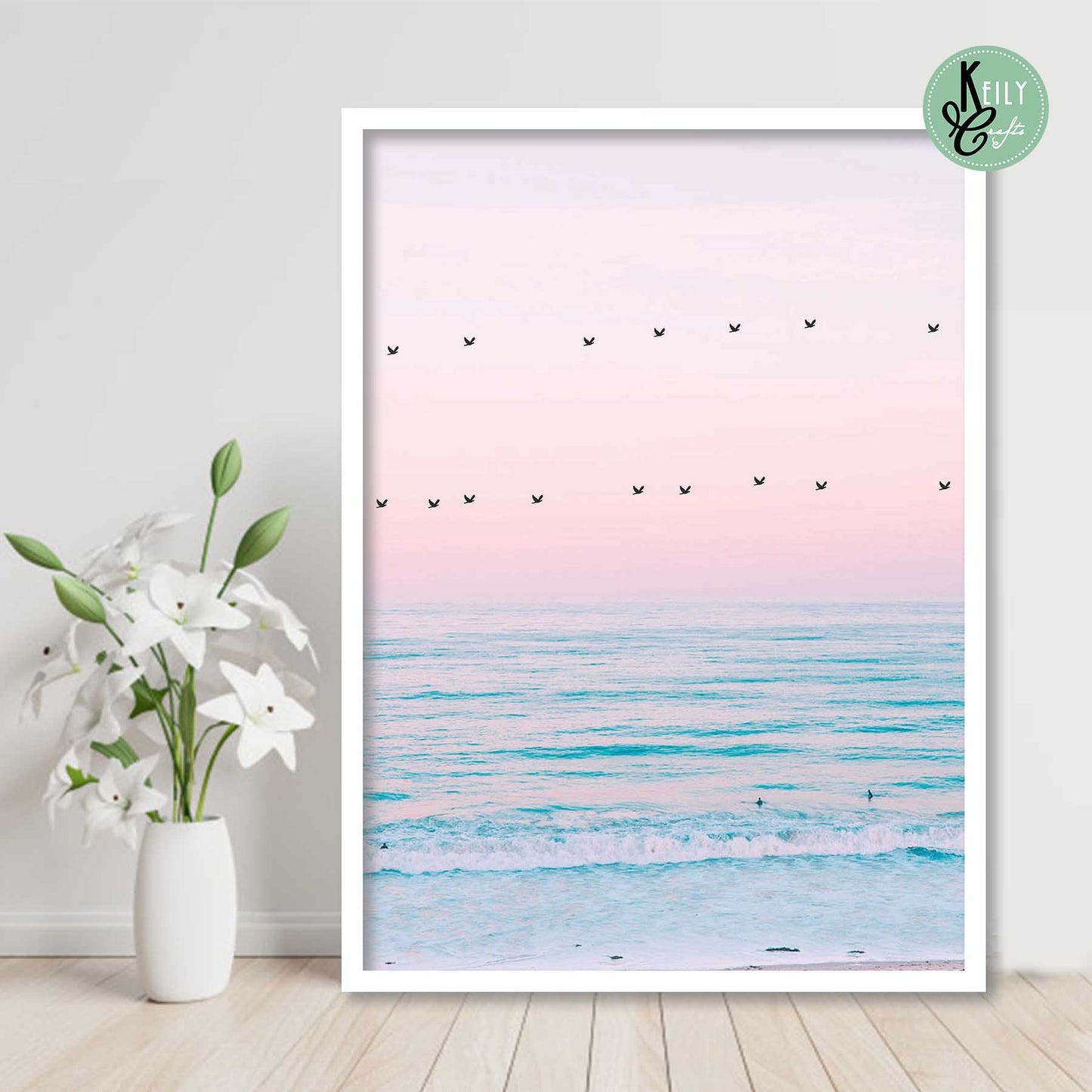 Pastel Beach Art