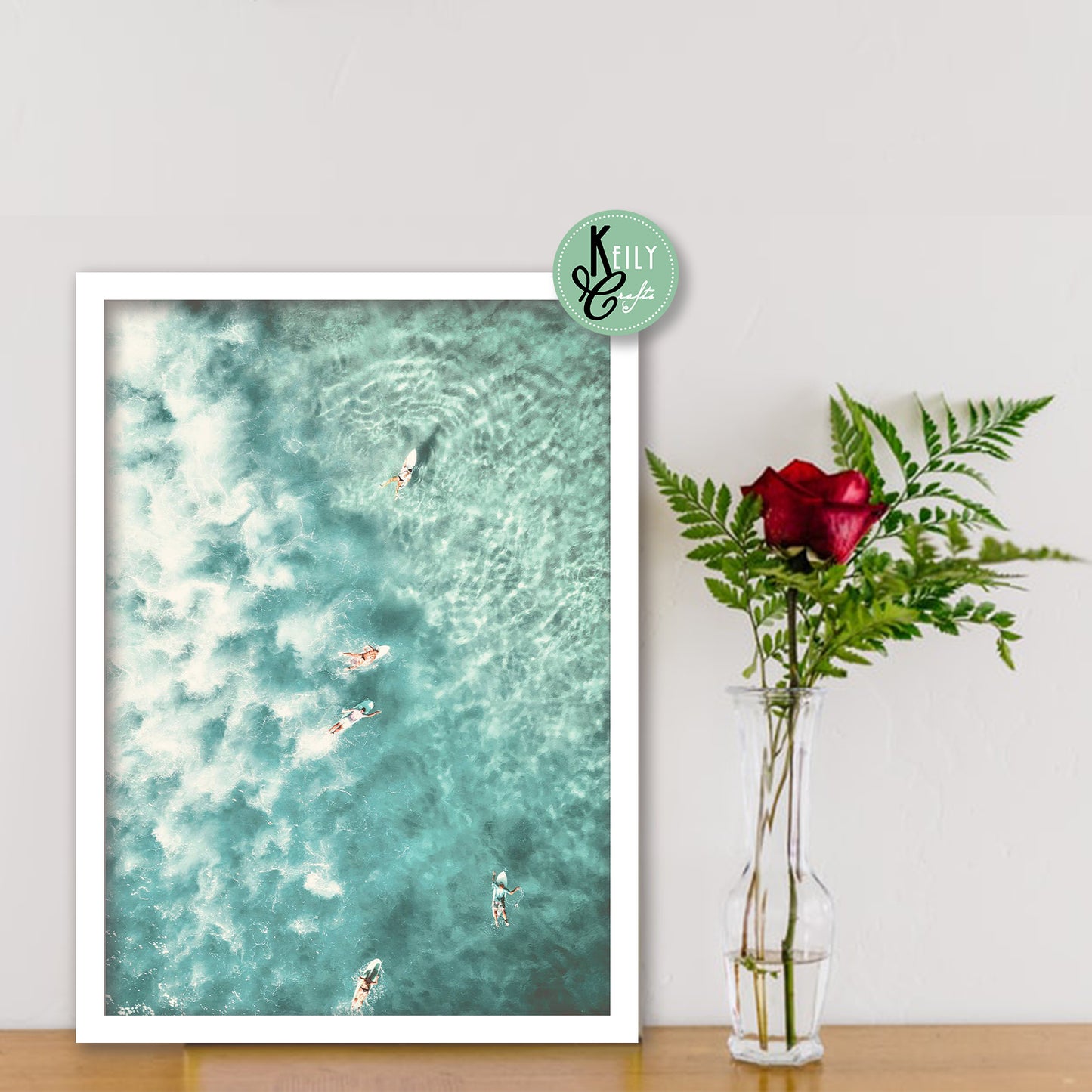 Coastal Beach Wall Art - Set of 6 Framed Prints Wall Art Home Decor