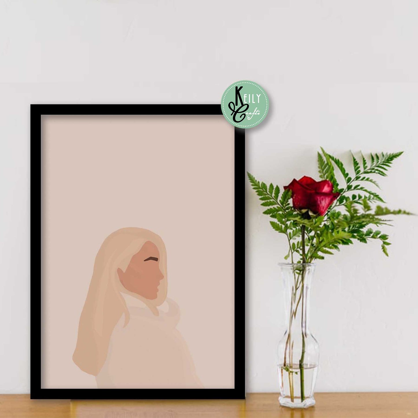 This Girl Can - Set of 4 Framed Prints Wall Art Home Decor