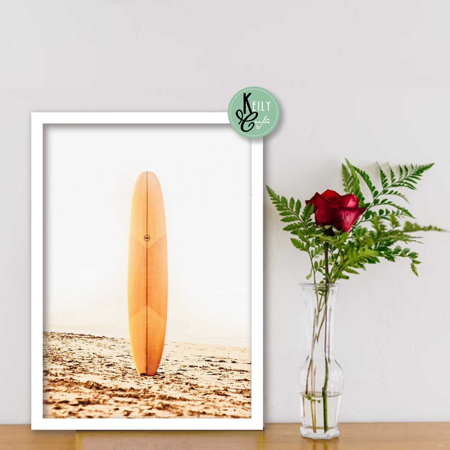 Coastal Beach Wall Art - Set of 6 Framed Prints Wall Art Home Decor