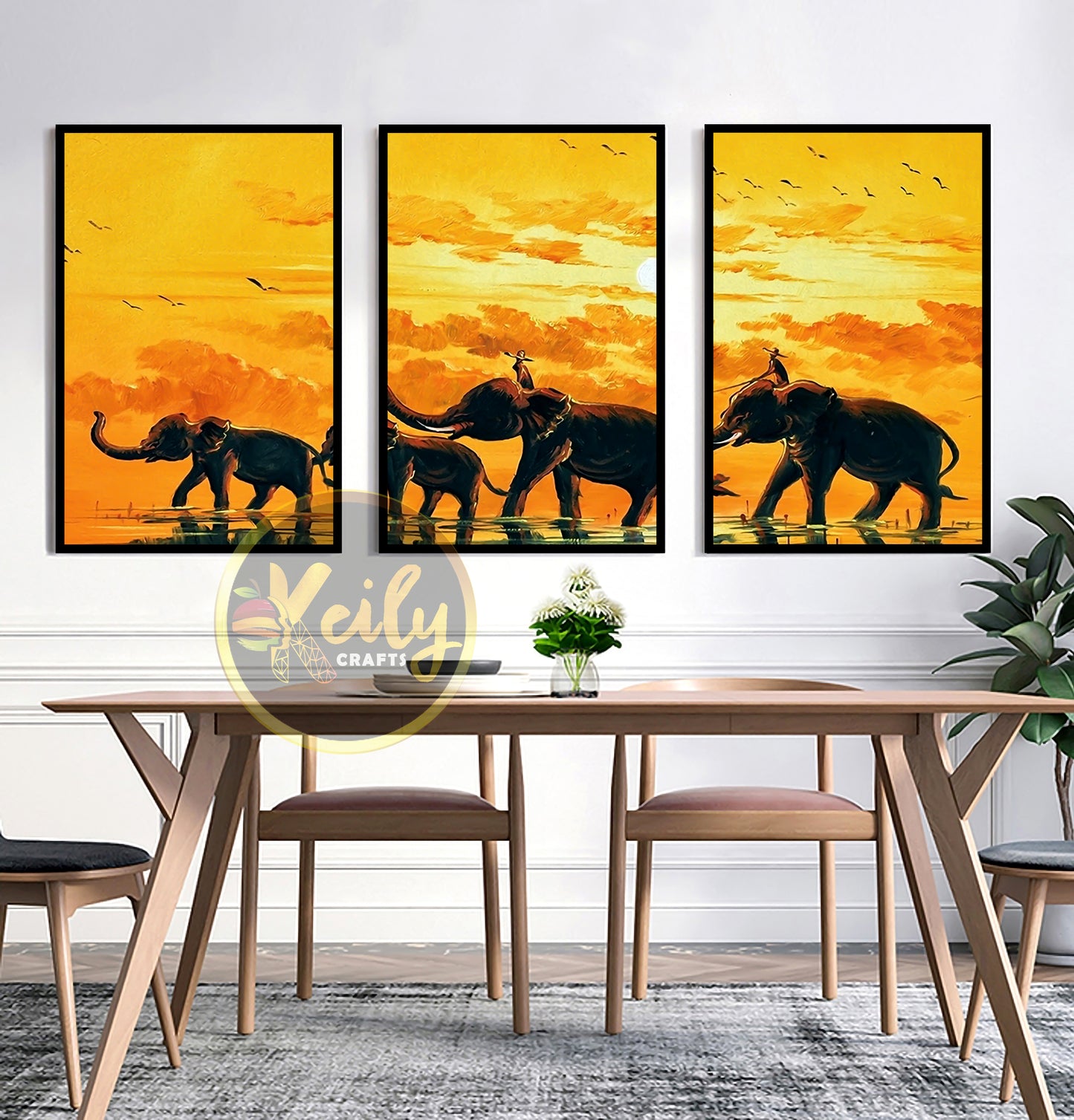 Elephants Painting