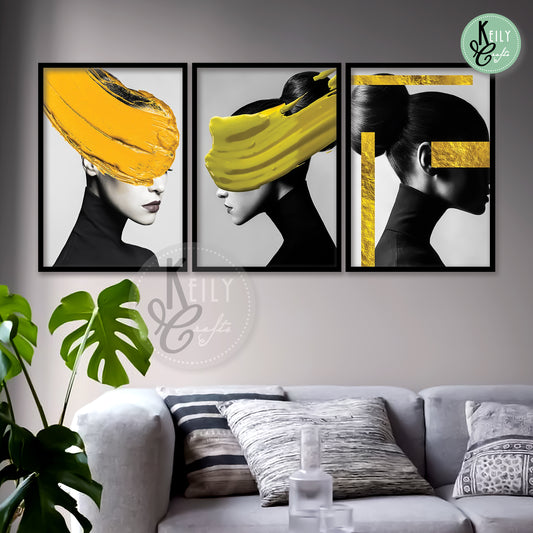 Abstract Masked Woman