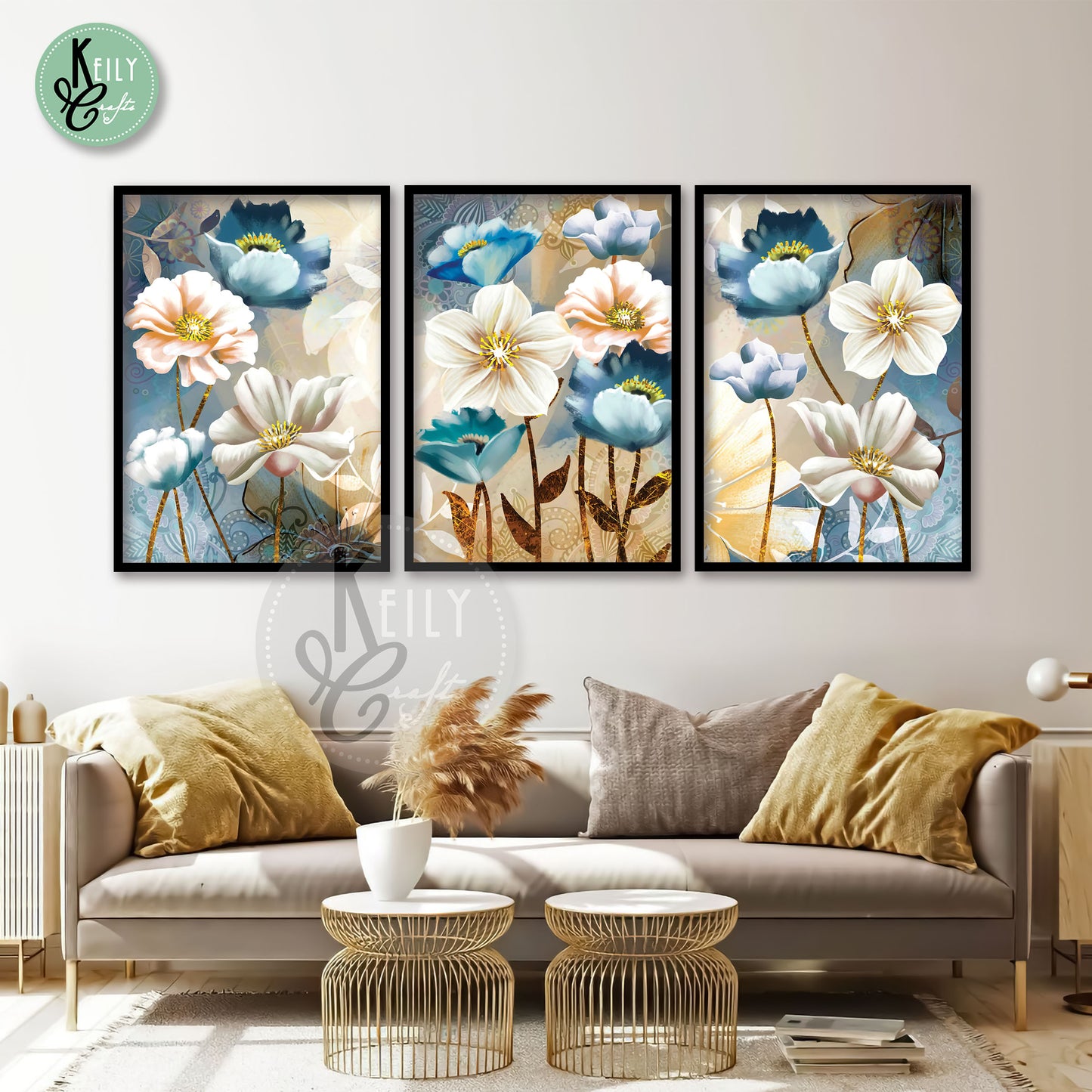 Scandinavian Abstract Flowers