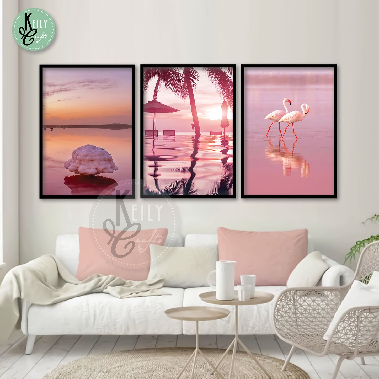 Pink Beach Flamingo