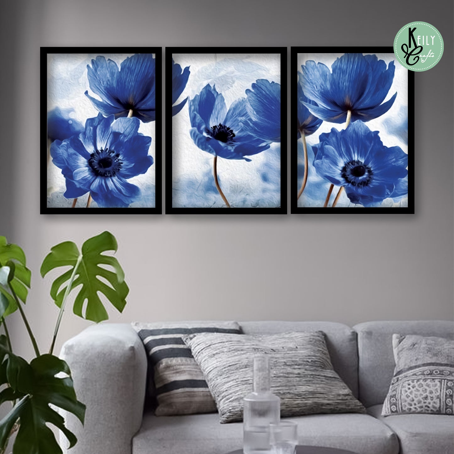 Nordic Blue Flowers