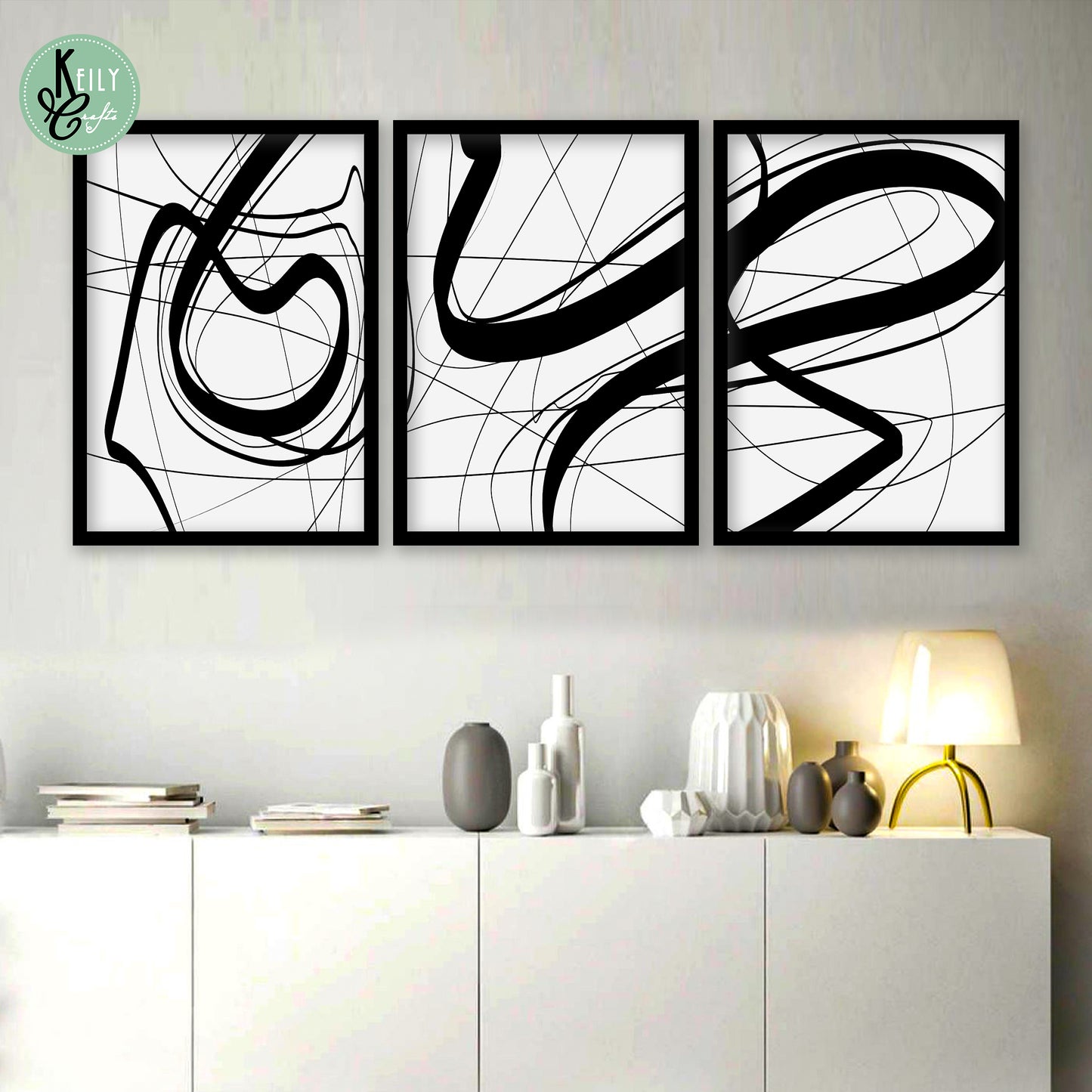 Abstract Black Lines