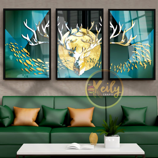 Abstract Deer Painting