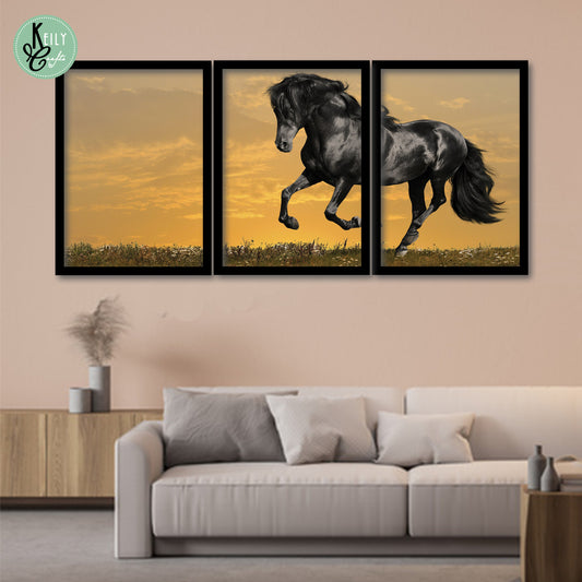 Black Horse Wall Art