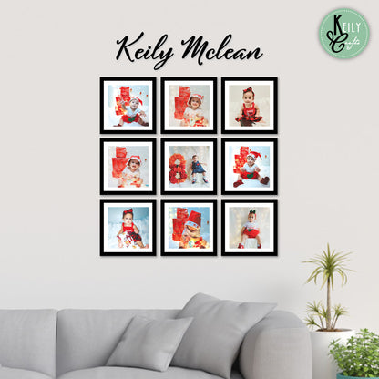 SET OF 9 PCS - PREMIUM FRAMED