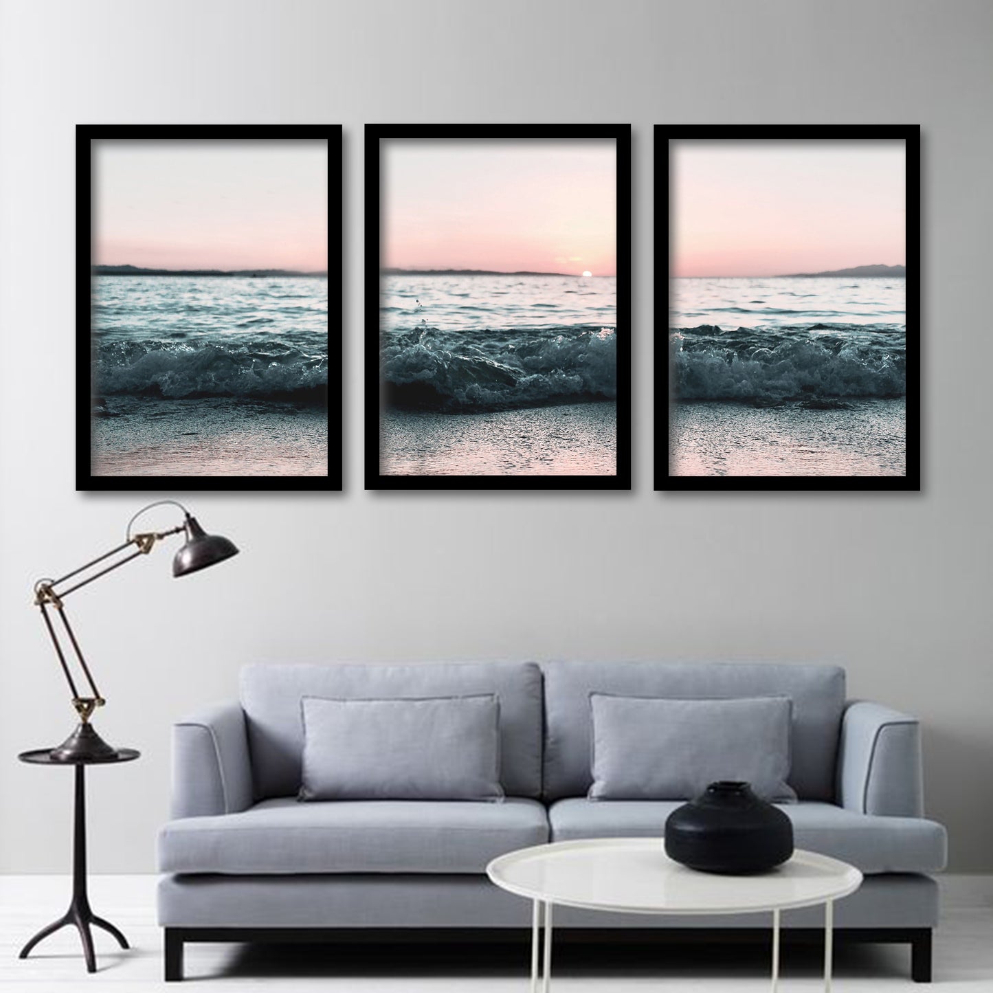 Sunset Waves Wall Art