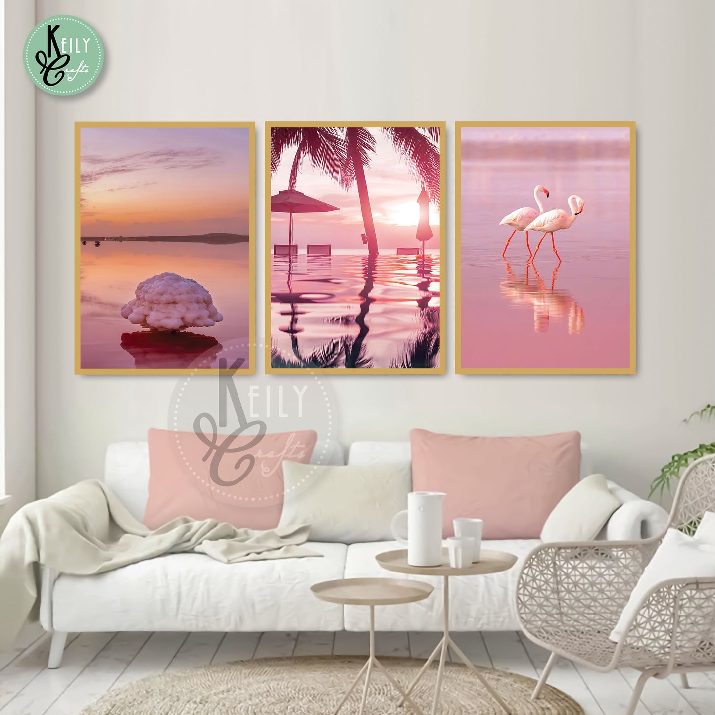 Pink Beach Flamingo