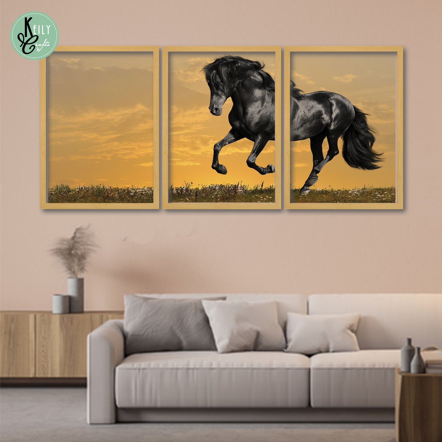 Black Horse Wall Art