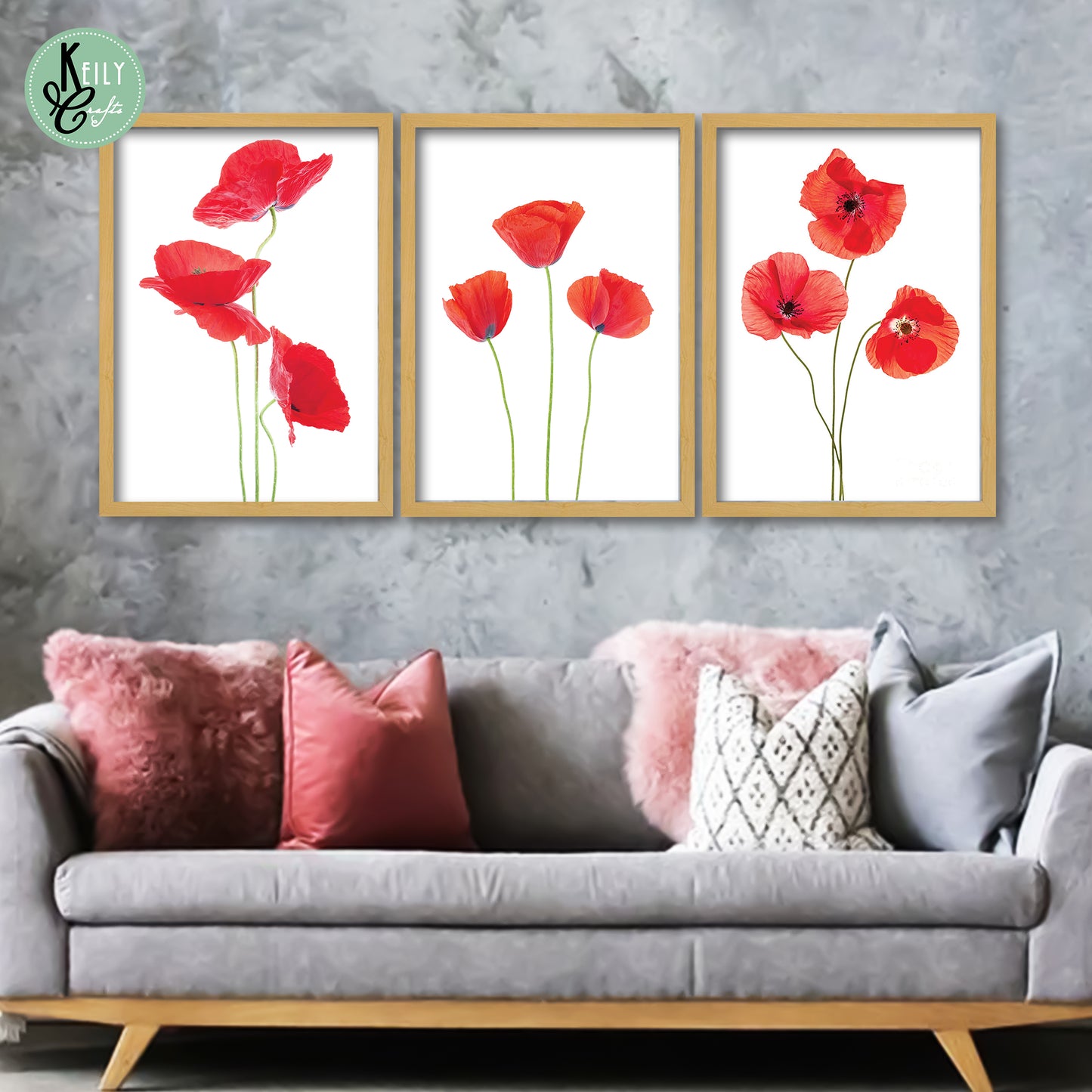 Poppies Flower Wall Art