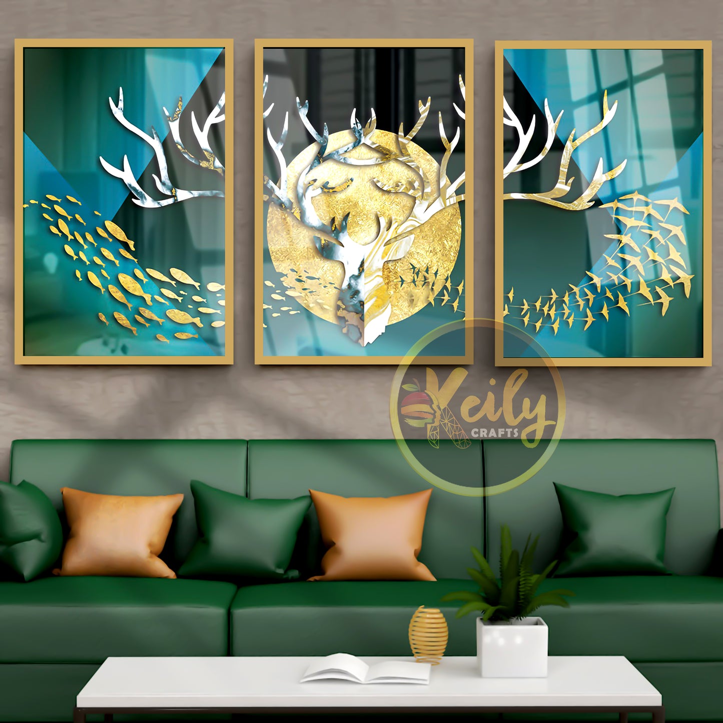 Abstract Deer Painting