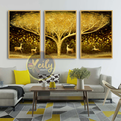 Golden Tree and Deer