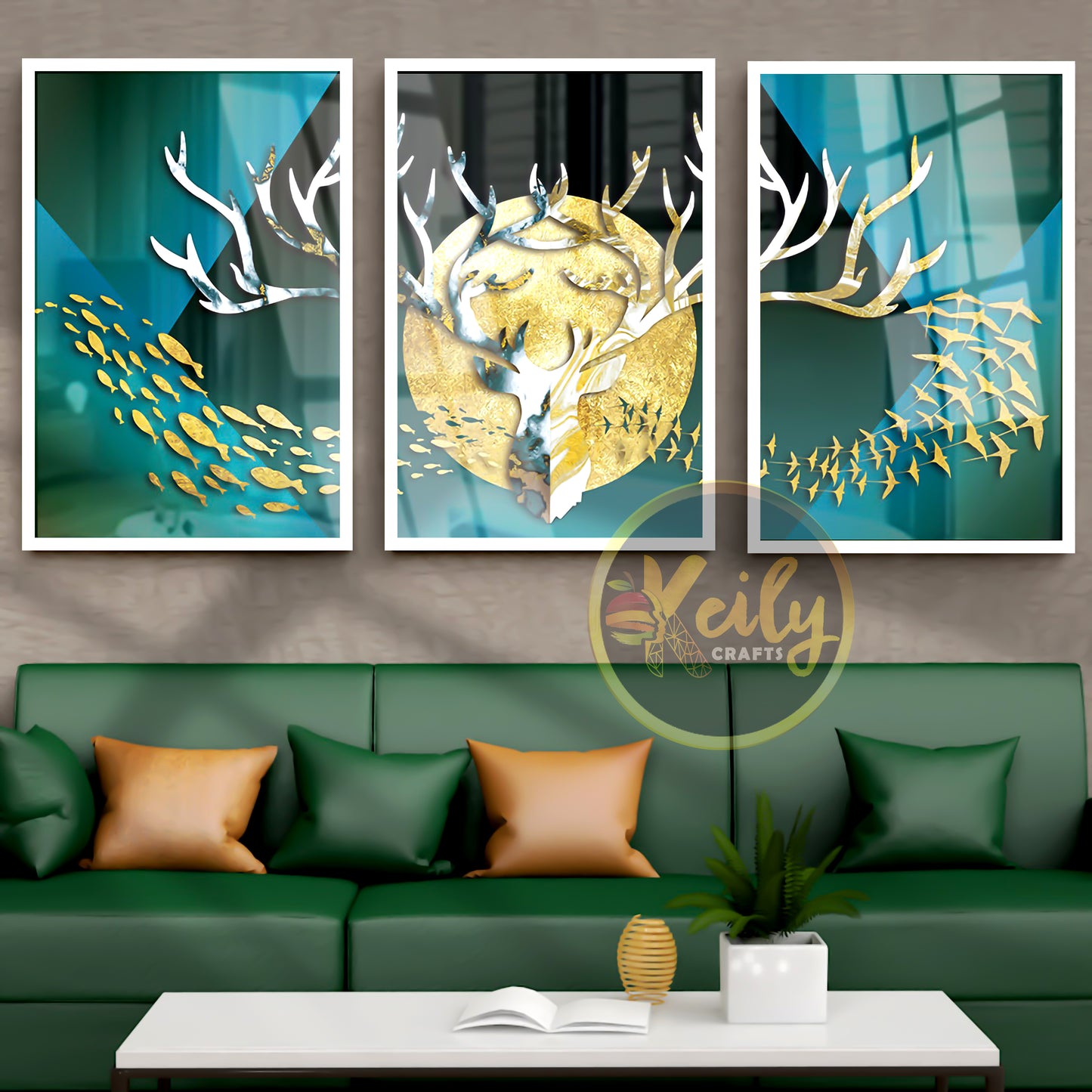 Abstract Deer Painting