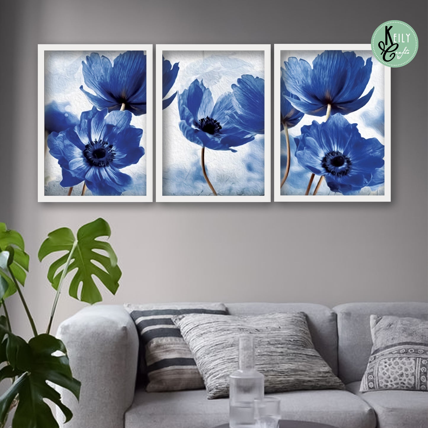 Nordic Blue Flowers