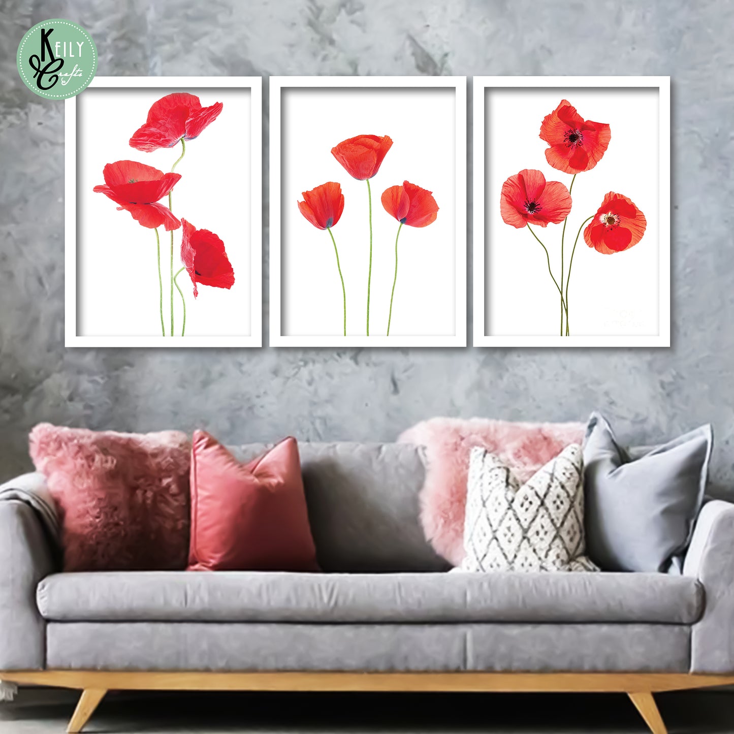 Poppies Flower Wall Art