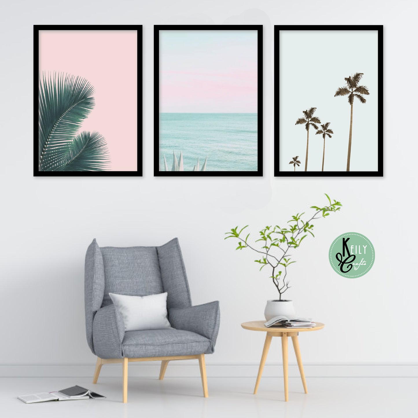 Pastel Beach Nature Wall Art