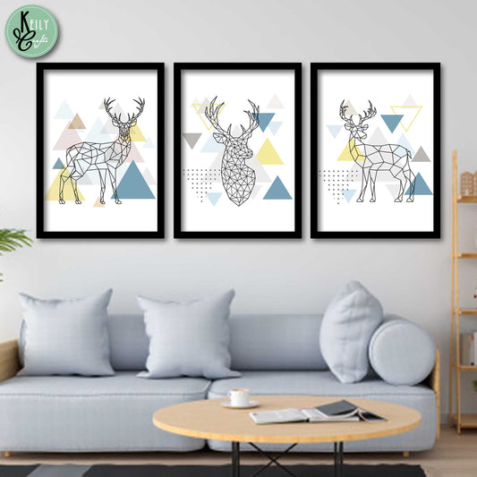 Scandinavian Deer Wall Art