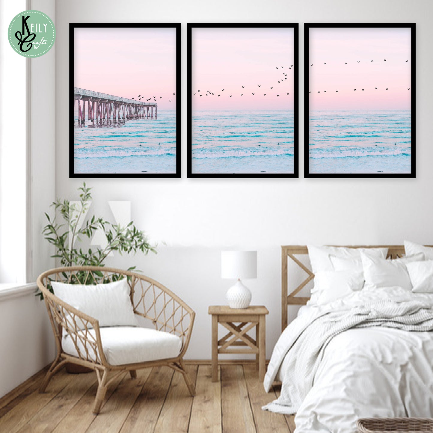 Pastel Beach Art