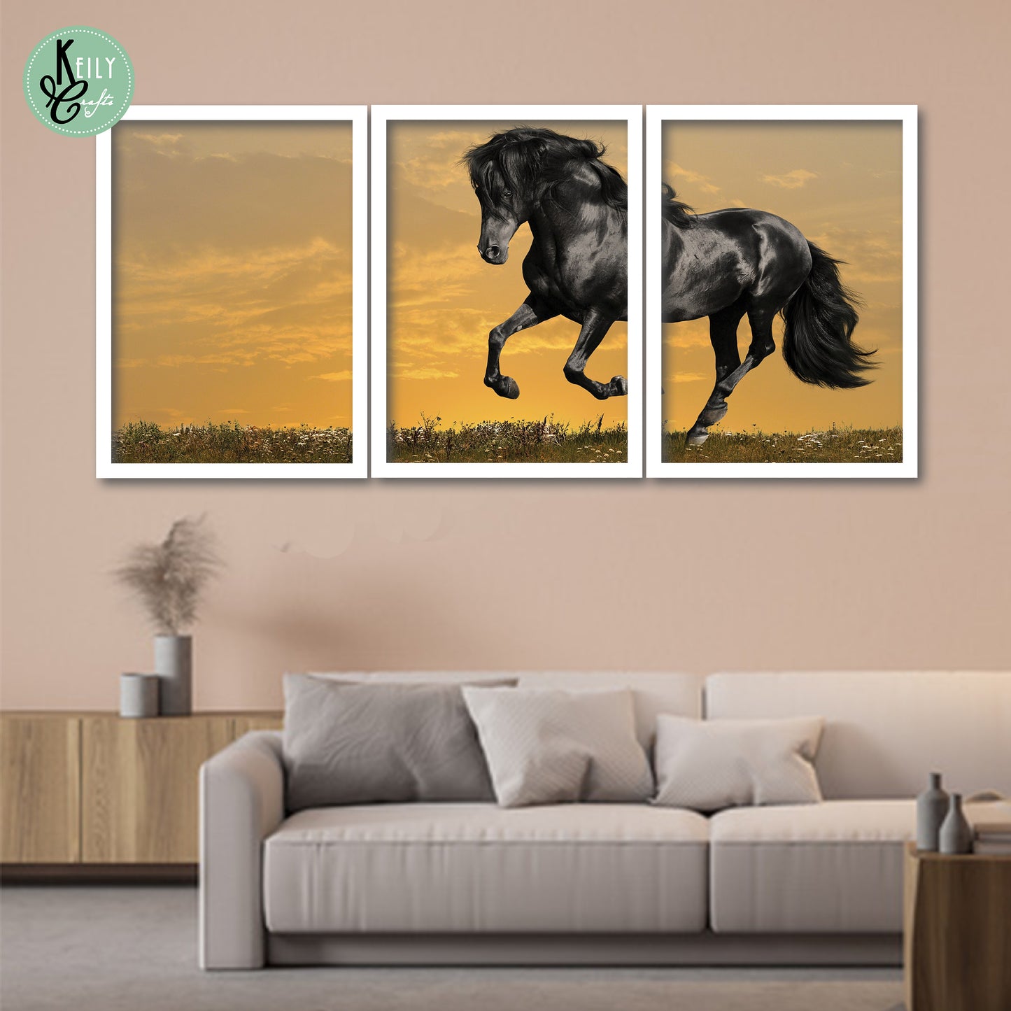 Black Horse Wall Art